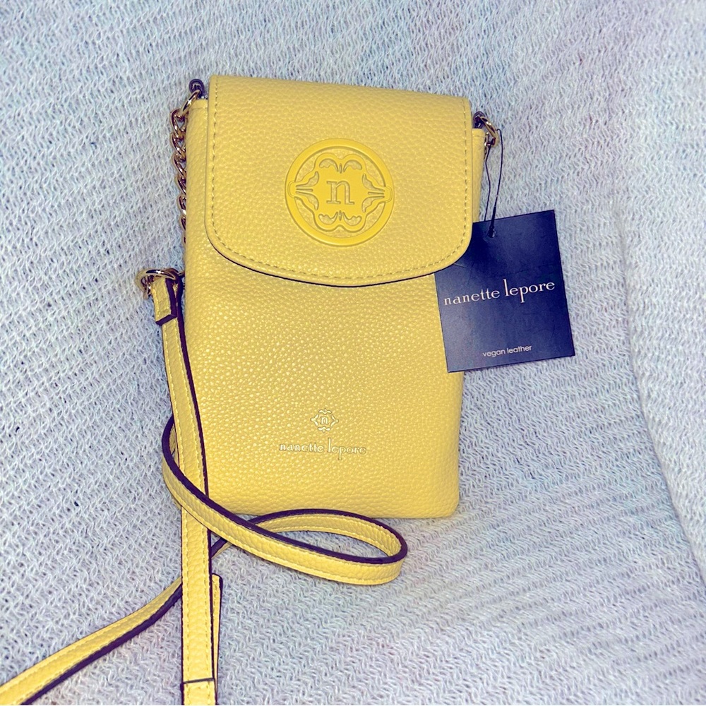 Nanette Lepore Embossed Phone Daphney Crossbody Bag NWT